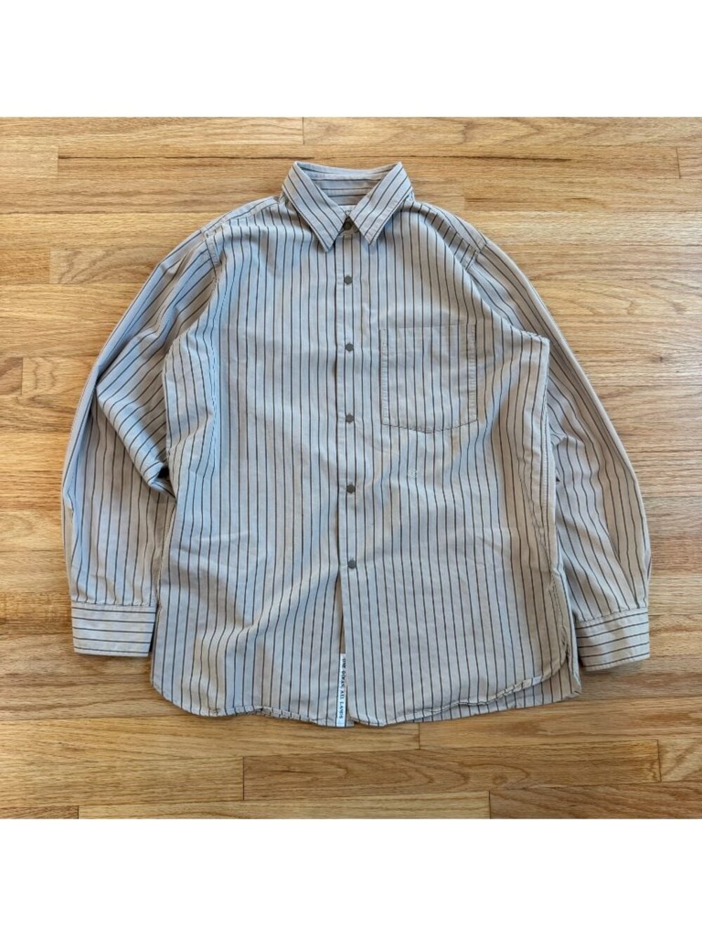 Nanamica FW20 Brown Stripe Wind Shirt